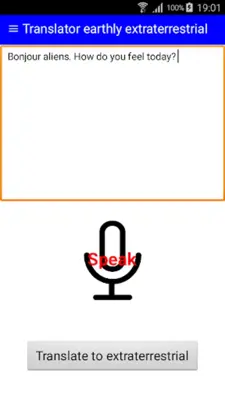 Translator Extraterrestrial android App screenshot 3